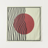 Bauhaus Style Sunset Wandteppich (Vorderseite (Horizontal))