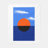 Bauhaus Summer Horizon Fleecedecke (Vorderseite)