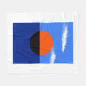 Bauhaus Summer Horizon Fleecedecke (Vorderseite (Horizontal))