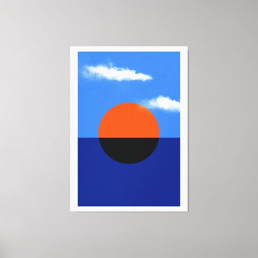 Bauhaus Summer Horizon Leinwanddruck (Vorderseite)