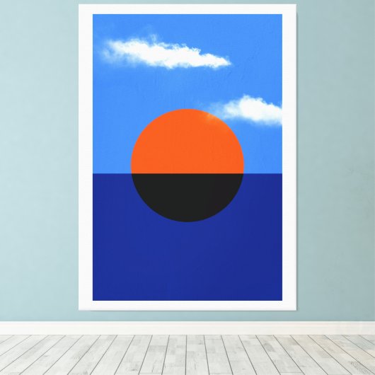 Bauhaus Summer Horizon Leinwanddruck (Insitu (Holzboden))