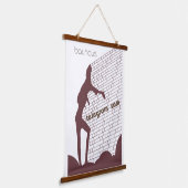 Bauhaus Telegram Sam Poster Art Wandteppich Mit Holzrahmen (Gewinkelt)