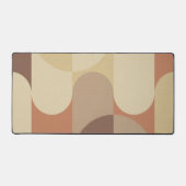 Bauhaus Terracotta Beige Abstract Desk Mat Schreibtischunterlage (Vorderseite)