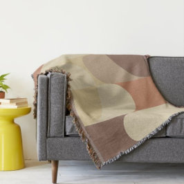 Bauhaus Terracotta Beige Abstrakte Erdkunde Decke