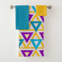 Bauhaus Triangle Mesh Badhandtuch Set