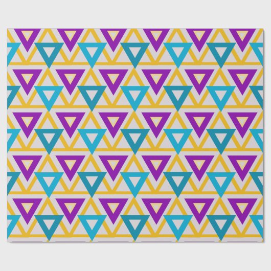 Bauhaus Triangle Mesh Geschenkpapier (Flach)