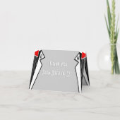 Bauhaus Tuxedo (Danke von beiden) Dankeskarte (Vorderseite)