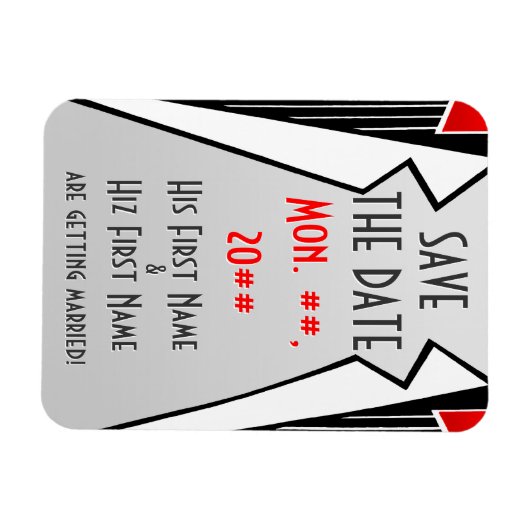 Bauhaus Tuxedo (Zeitschrift speichern) Magnet (Horizontal)