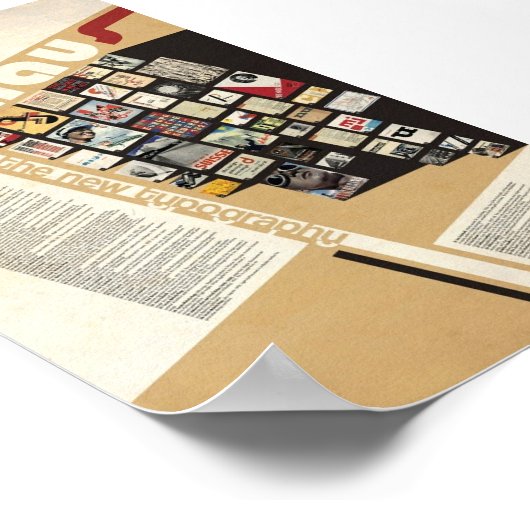 Bauhaus Typeface Poster (Ecke)