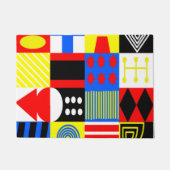 Bauhaus Vier Fußmatte (Vorderseite)