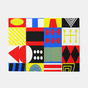 Bauhaus Vier Fußmatte
