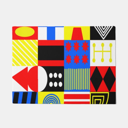 Bauhaus Vier Fußmatte (Vorderseite)