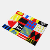 Bauhaus Vier Fußmatte (Schrägansicht)