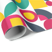 Bauhaus Vintager Stil Geschenkpapier (Rolleneckpunkt)