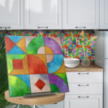 Bauhaus Wasserfarbe geometrisch abstrakt N2