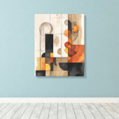 Bauhaus Watercolor Abstrakte Leinwand (Insitu (Holzboden))