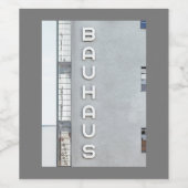 Bauhaus Weinetikett (Einzelnes Label)