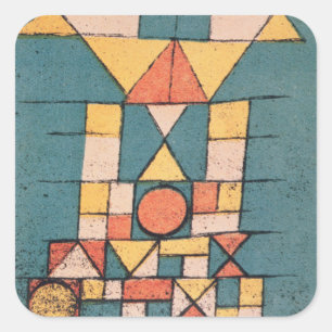 Bauhausausstellung "der erhabene Aspekt", 1923 Quadratischer Aufkleber