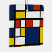 Bauhausmuster abstrakte geometrische Kunstmalerei  Keramikornament (Rechts)