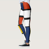 Bauhausmuster abstrakte geometrische Kunstmalerei Leggings (Links)