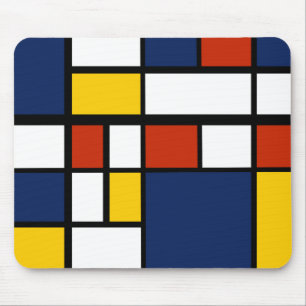 Bauhausmuster abstrakte geometrische Kunstmalerei  Mousepad