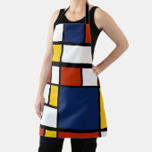 Bauhausmuster abstrakte geometrische Kunstmalerei  Schürze (InSitu)