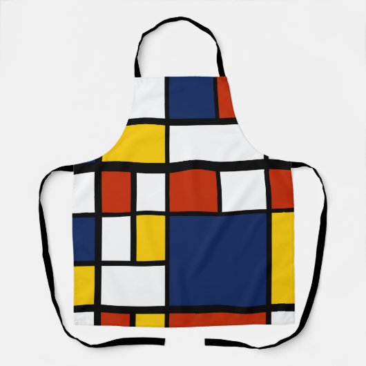 Bauhausmuster abstrakte geometrische Kunstmalerei  Schürze (Vorderseite)