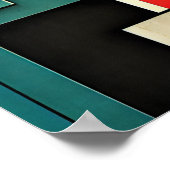 Bauhausstil illustriert poster (Ecke)