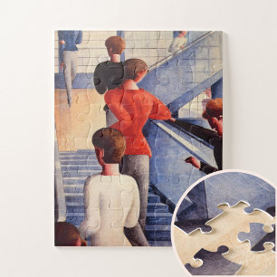 Bauhaustreppe von Oskar Schlemmer Puzzle