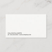 Bauhelm | Hammer Wrench | Auftragnehmer Visitenkarte (Rückseite)