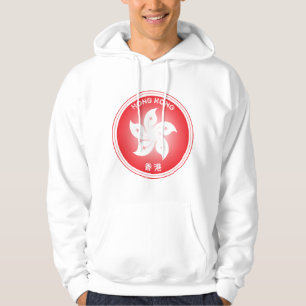 Bauhinia Blume der Kreisform Hongkong, Hoodie
