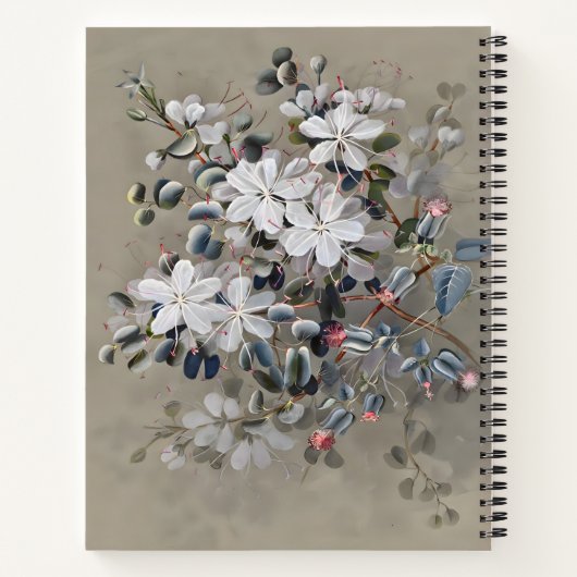 Bauhinia-Blume Zeichnend, Geschenk Wasserfarbe Notizblock (Rückseite)