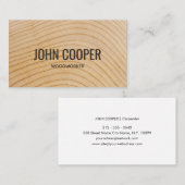 Bauholz-Einzel Visitenkarte (Vorne/Hinten)