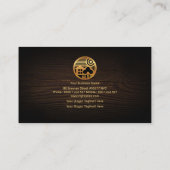 Bauholz-hölzerner Visitenkarte (Rückseite)