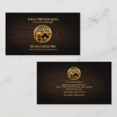 Bauholz-hölzerner Visitenkarte (Vorne/Hinten)