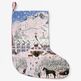 Bauholz-Linie Strumpf Kleiner Weihnachtsstrumpf