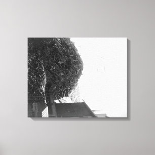 Bauholz-Stapel außerhalb der Fotografie De Smet Leinwanddruck