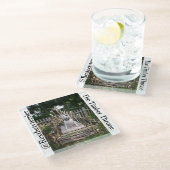 Bauholz-Thron-Untersetzer Glasuntersetzer (Schrägansicht)