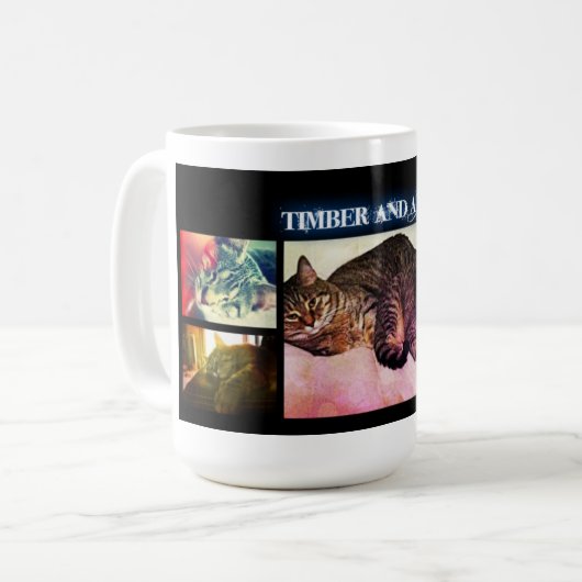 Bauholz und Athene"Geschwister-" Tasse (Vorderseite Links)