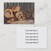 Bauholz-Visitenkarte Visitenkarte (Vorne/Hinten)