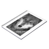 Bauholz Wolf#1-Notebook Notizblock (Linke Seite)