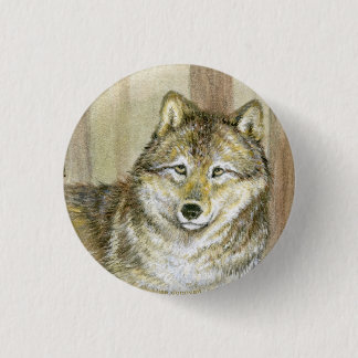 Bauholz-Wolf-Button Button