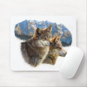 Bauholz wolf.jpg mousepad (Mit Mouse)