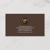 Bauholzschmuck-Tischlerzettel Visitenkarte (Rückseite)