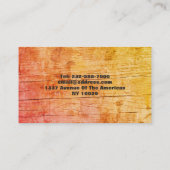 Bauholzwerk Visitenkarte (Rückseite)