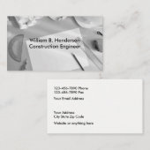 Bauingenieur-Entwurf Visitenkarte (Vorne/Hinten)