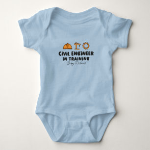 Bauingenieur in Ausbildung Bauarbeiter Baby Strampler