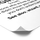 Bauingenieur - Kostenvoranschlag Poster (Ecke)