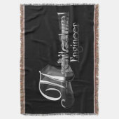 Bauingenieur Typografie Artwork Decke (Vorderseite Vertikal)