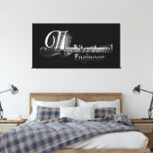 Bauingenieur Typografie Artwork Leinwanddruck (Insitu (Schlafzimmer))